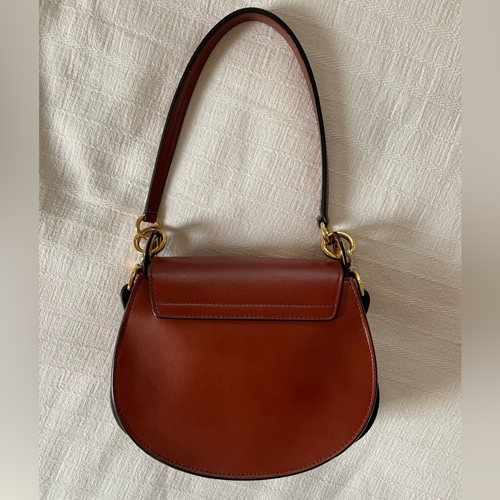 SMALL TESS BAG IN SHINY & SUEDE LEATHER - Picture 10 of 14